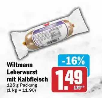 AEZ Wiltmann Leberwurst mit Kalbfleisch Angebot