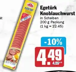 AEZ 2 Egetürk Knoblauchwurst Angebot