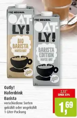 Markant Oatly! Haferdrink Barista Angebot