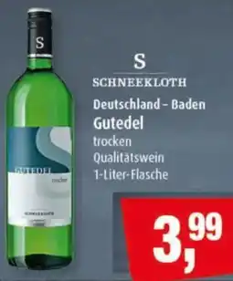 Markant SCHNEEKLOTH Gutedel trocken Angebot