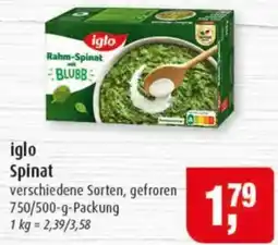Markant iglo Rahm-Spinat Angebot