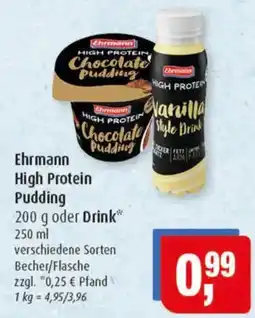 Markant Ehrmann High Protein Pudding oder Drink Angebot