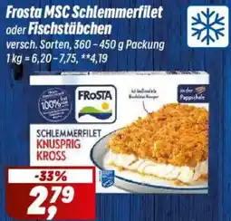 Simmel Frosta MSC Schlemmerfilet oder Fischstäbchen Angebot