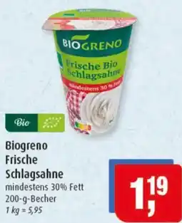 Markant Biogreno Frische Schlagsahne Angebot