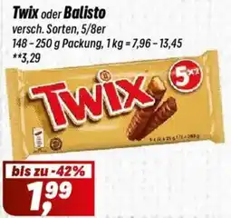 Simmel Twix oder Balisto Angebot