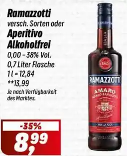 Simmel Ramazzotti oder Aperitivo Alkoholfrei Angebot