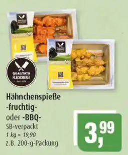 Markant Hähnchenspießefruchtig- oder -BBQ Angebot