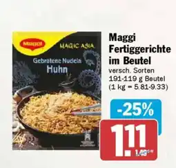 AEZ Maggi Fertiggerichte im Beutel Angebot