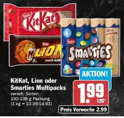 AEZ KitKat, Lion oder Smarties Multipacks Angebot