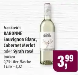 Markant Frankreich BARONNE Sauvignon Blanc, Cabernet Merlot oder Syrah rosé Angebot