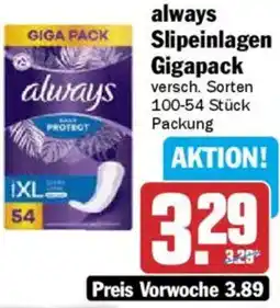 AEZ always Slipeinlagen Gigapack Angebot