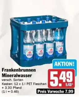 AEZ Frankenbrunnen Mineralwasser Angebot