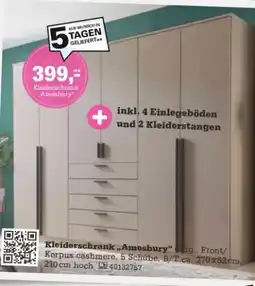 Höffner Kleiderschrank Amesbury Angebot
