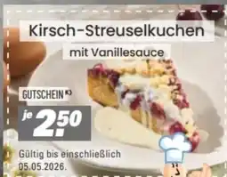Höffner Höffner Kirsch-Streuselkuchen mit Vanillesauce Angebot