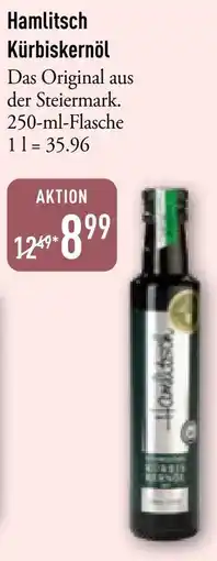 Galeria Markthalle Hamlitsch Kürbiskernöl Angebot