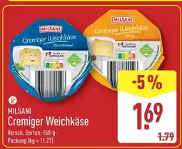 Aldi Nord Milsani cremiger weichkäse blauschimmel Angebot