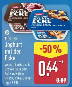 Aldi Nord Müller joghurt mit der ecke schoko balls Angebot