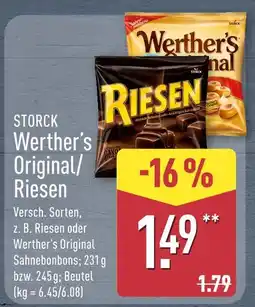 Aldi Nord Storck werther's original Angebot
