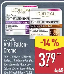 Aldi Nord L'oréal anti-falten creme vitamin-komplex 65+ Angebot