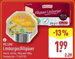 Aldi Nord Milsani allgäuer weichkäse Angebot