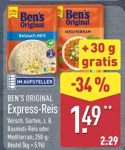 Aldi Nord Ben's original basmati-reis Angebot