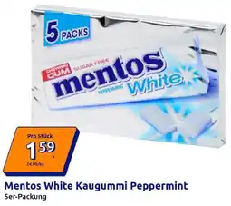 Action Mentos White Kaugummi Peppermint Angebot