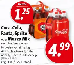 Nah & Frisch Coca-Cola, Fanta, Sprite oder Mezzo Mix Angebot