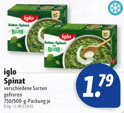 Nah & Frisch iglo Spinat Angebot