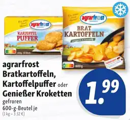 Nah & Frisch agrarfrost Bratkartoffeln, Kartoffelpuffer oder Genießer Kroketten Angebot