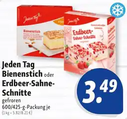 Nah & Frisch Jeden Tag Bienenstich oder Erdbeer-Sahne Schnitte Angebot