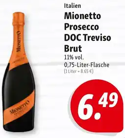 Nah & Frisch Mionetto Prosecco DOC Treviso Brut Angebot
