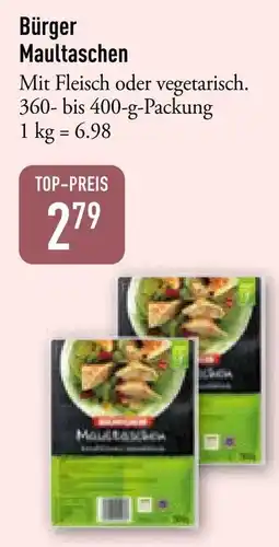 Galeria Markthalle Bürger Maultaschen Angebot