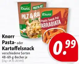 Nah & Frisch Knorr Pasta oder Kartoffelsnack Angebot