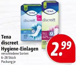 Nah & Frisch Tena discreet Hygiene-Einlagen Angebot