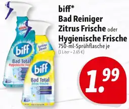 Nah & Frisch biff Bad Reiniger Zitrus Frische oder Hygienische Frische Angebot