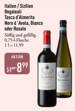 Galeria Markthalle Regaleali Tasca d'Almerita Nero d'Avola, Bianco oder Rosato Angebot