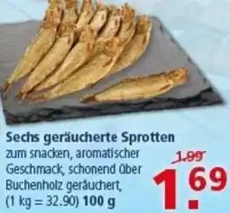 Multi Markt Sechs geräucherte Sprotten Angebot