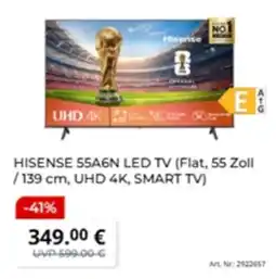 MediaMarkt HISENSE 55A6N LED TV Angebot