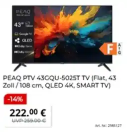 MediaMarkt PEAQ PTV 43GQU-5025T TV Angebot