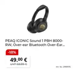 MediaMarkt PEAQ ICONIC Sound 1 PBH 8000- RW, Over-ear Bluetooth Angebot