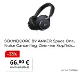 MediaMarkt SOUNDCORE BY ANKER Space One, Noise Cancelling, Over-ear Kopfhörer Angebot
