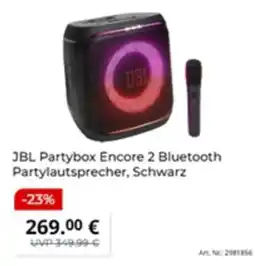 MediaMarkt JBL Partybox Encore 2 Bluetooth Partylautsprecher, Schwarz Angebot