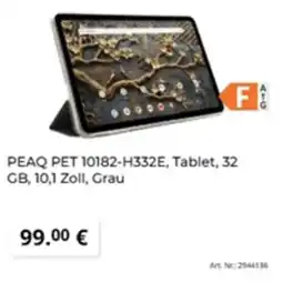 MediaMarkt PEAQ PET 10182-H332E, Tablet, 32 GB, 10,1 Zoll, Grau Angebot