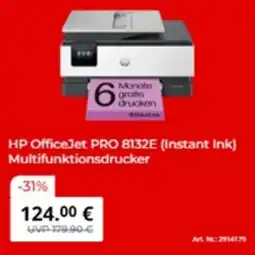 MediaMarkt HP OfficeJet PRO 8132E (Instant Ink) Multifunktionsdrucker Angebot
