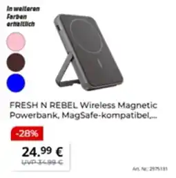 MediaMarkt FRESH N REBEL Wireless Magnetic Powerbank Angebot
