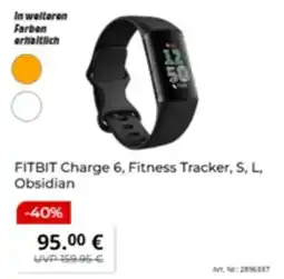 MediaMarkt FITBIT Charge 6, Fitness Tracker, S, L, Obsidian Angebot