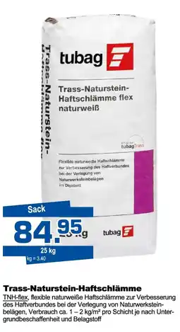 Bauzentrum Hofacker tubag Trass-Naturstein- Haftschlämme flex naturweiß Angebot