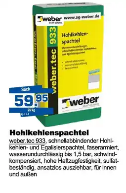 Bauzentrum Hofacker weber Hohlkehlenspachtel Angebot