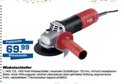 Bauzentrum Hofacker FLEX Winkelschleifer L 1400 125, 1400 Watt Angebot