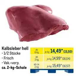 METRO Kalbsleber hell Angebot
